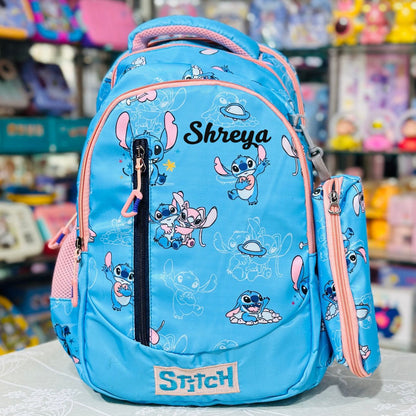 Stitch 16-Inch Premium Quad-Zipper Backpack