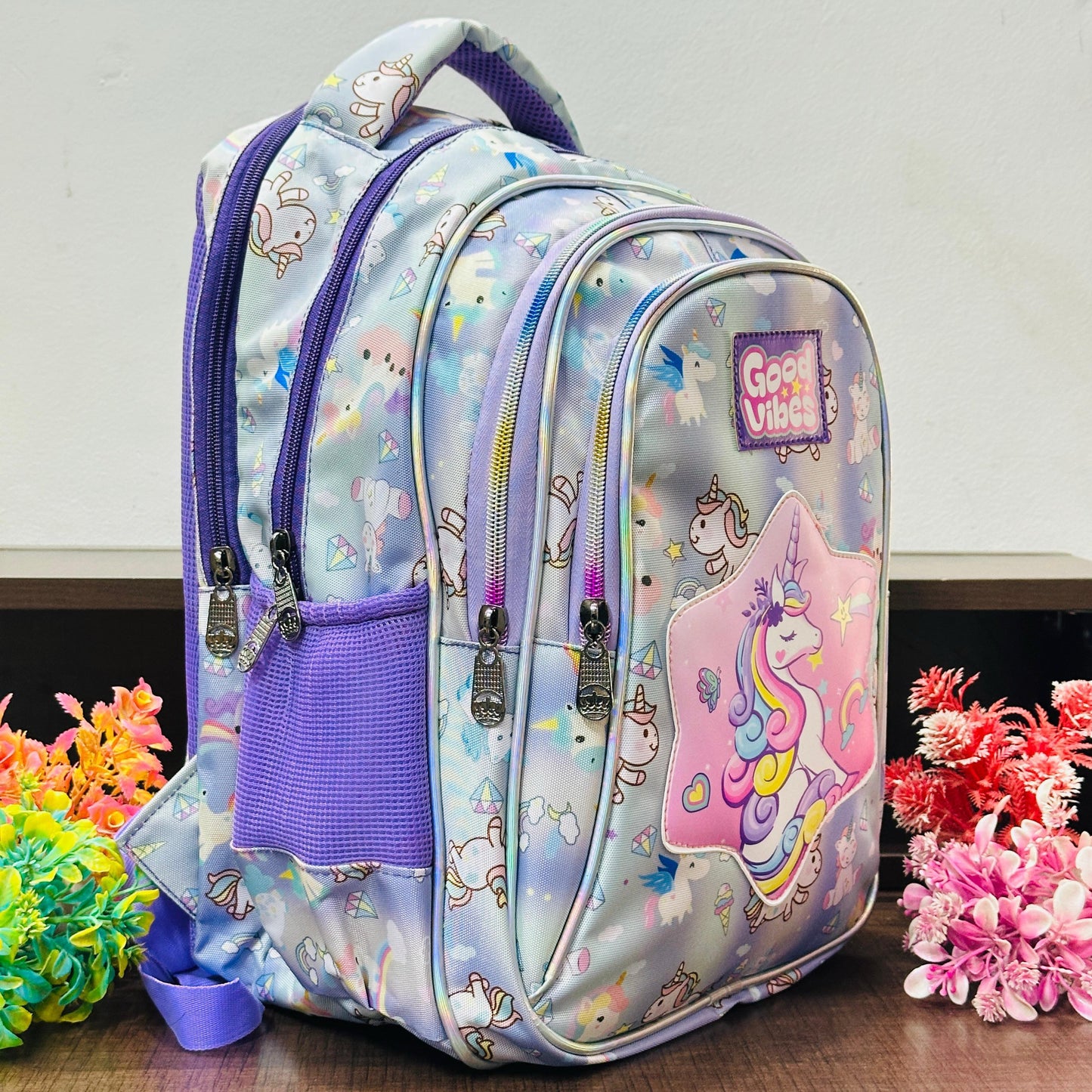 18 Inch Jumbo Kids Backpack | Waterproof Spacious School Bag with 4 Zippers