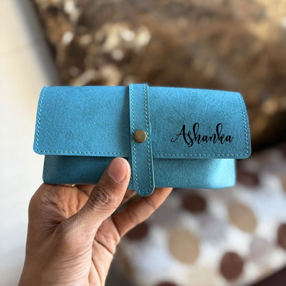 Personalized Leather Sunglass Holder