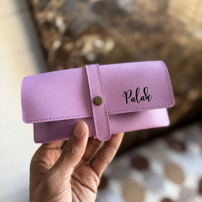 Personalized Leather Sunglass Holder
