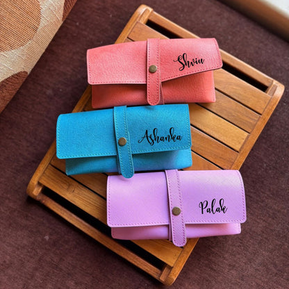 Personalized Leather Sunglass Holder