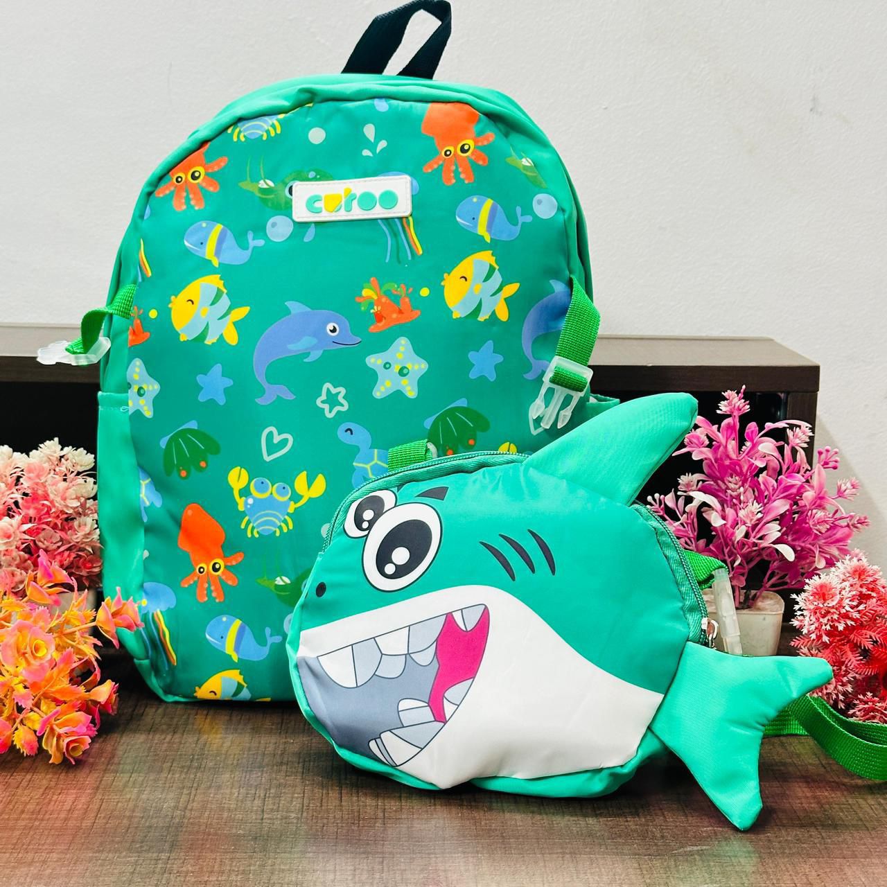 Cute Picnic Bag with Detachable Sling | 12 Inch Lightweight Washable Backpack