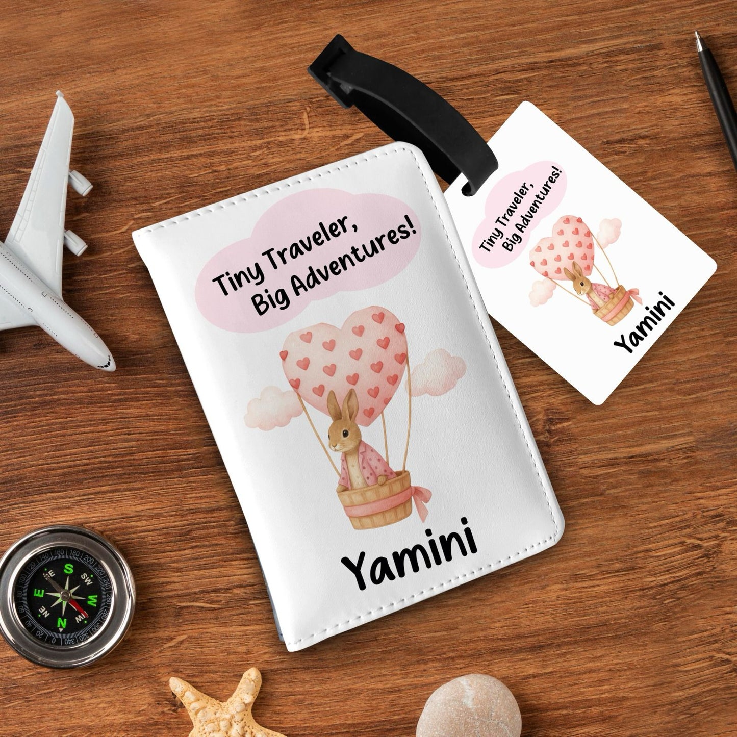 Personalized Passport & Bag Tag Combo For Kids