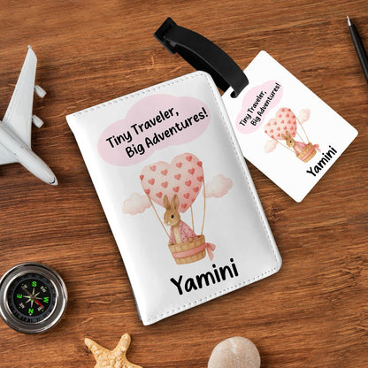 Personalized Passport & Bag Tag Combo For Kids