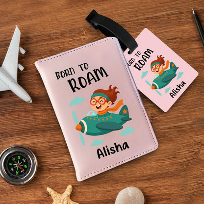 Personalized Passport & Bag Tag Combo For Kids
