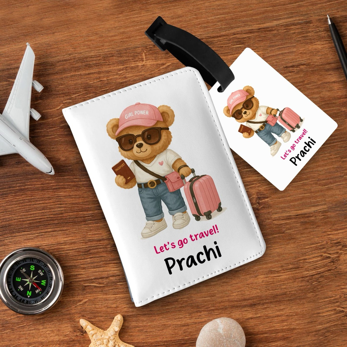 Personalized Passport & Bag Tag Combo For Kids