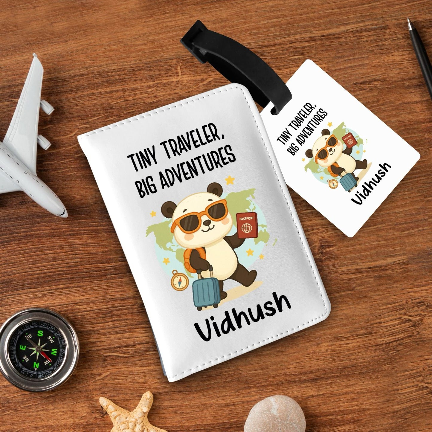 Personalized Passport & Bag Tag Combo For Kids