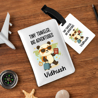 Personalized Passport & Bag Tag Combo For Kids