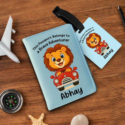 Personalized Passport & Bag Tag Combo For Kids