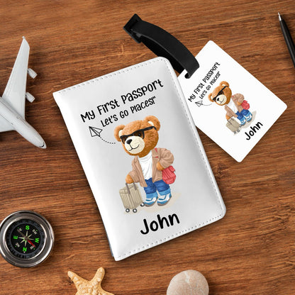Personalized Passport & Bag Tag Combo For Kids