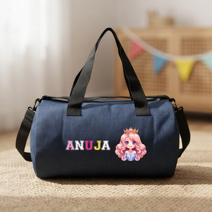 Personalized Denim Duffel Bag