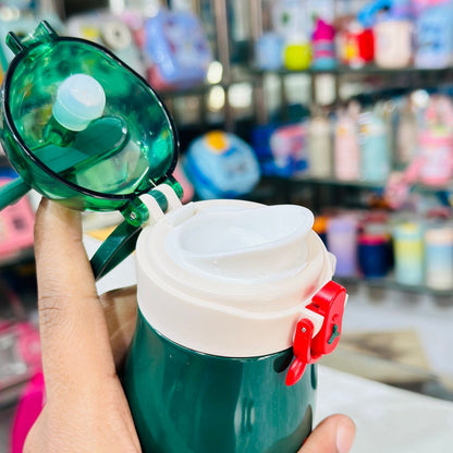 Christmas Theme 300ml Shiny Insulated Stainless Steel Spout Bottle