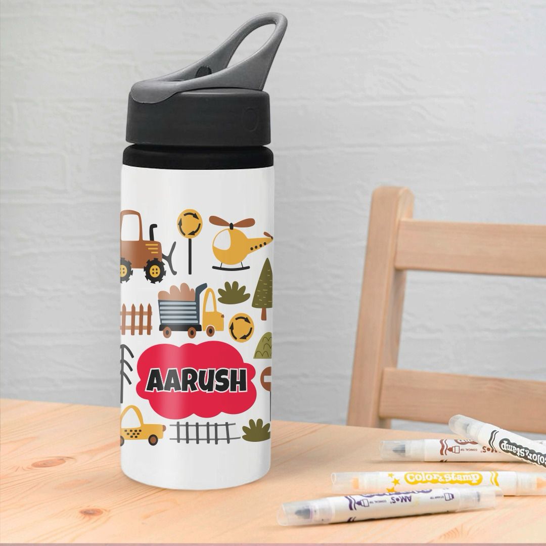 Personalized 600ml Sipper Bottle