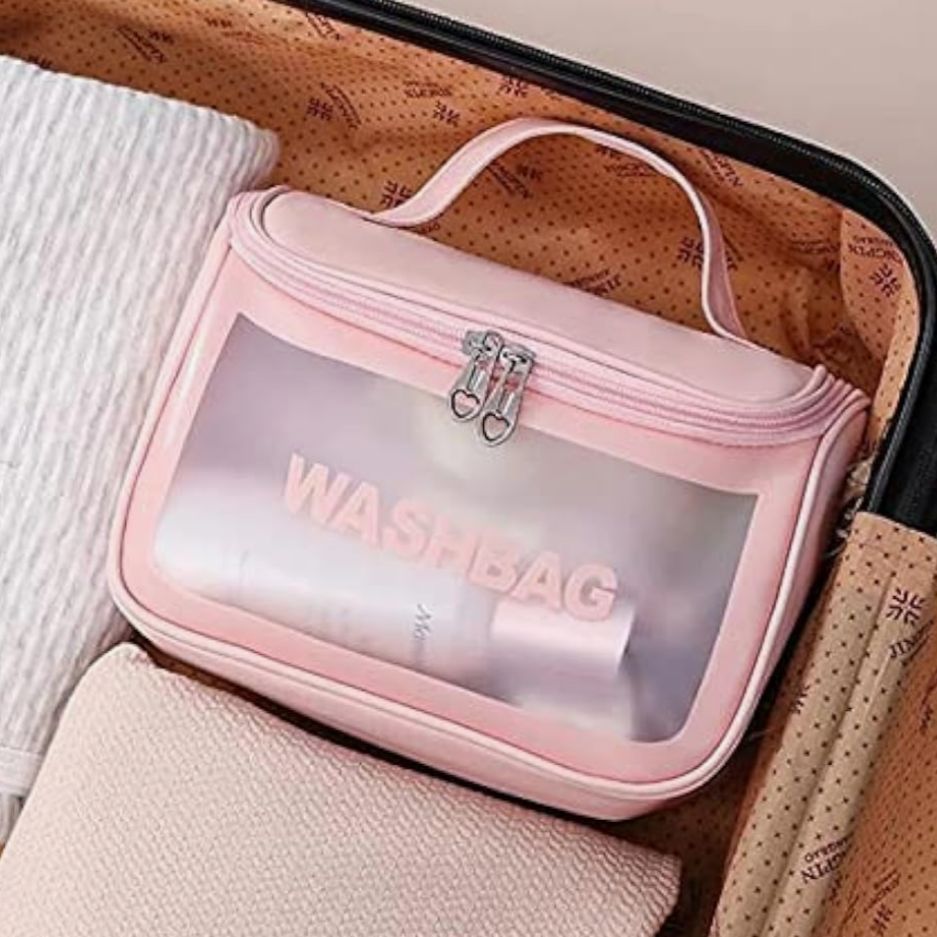 High-Capacity Waterproof Travel Washbag with Hook
