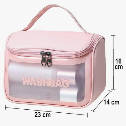 High-Capacity Waterproof Travel Washbag with Hook