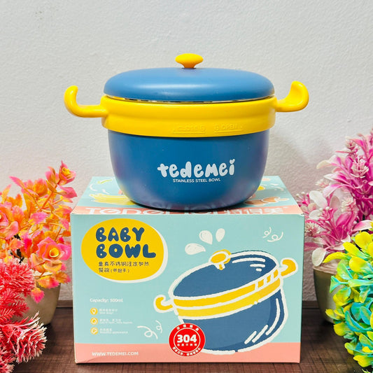 Tedeme 500ml Insulated Stainless Steel Baby & Maggi Bowl