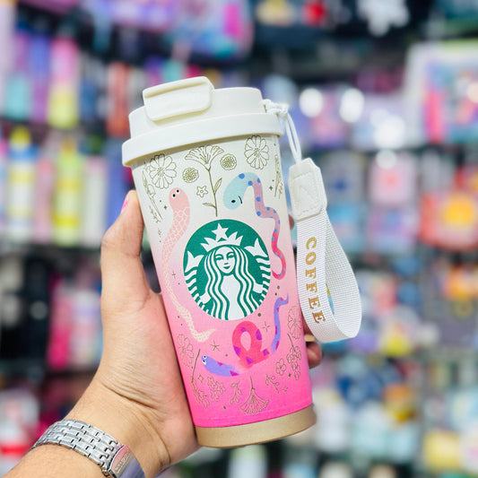 Premium 400ml 3D Pattern Starbucks Insulated Coffee Mug