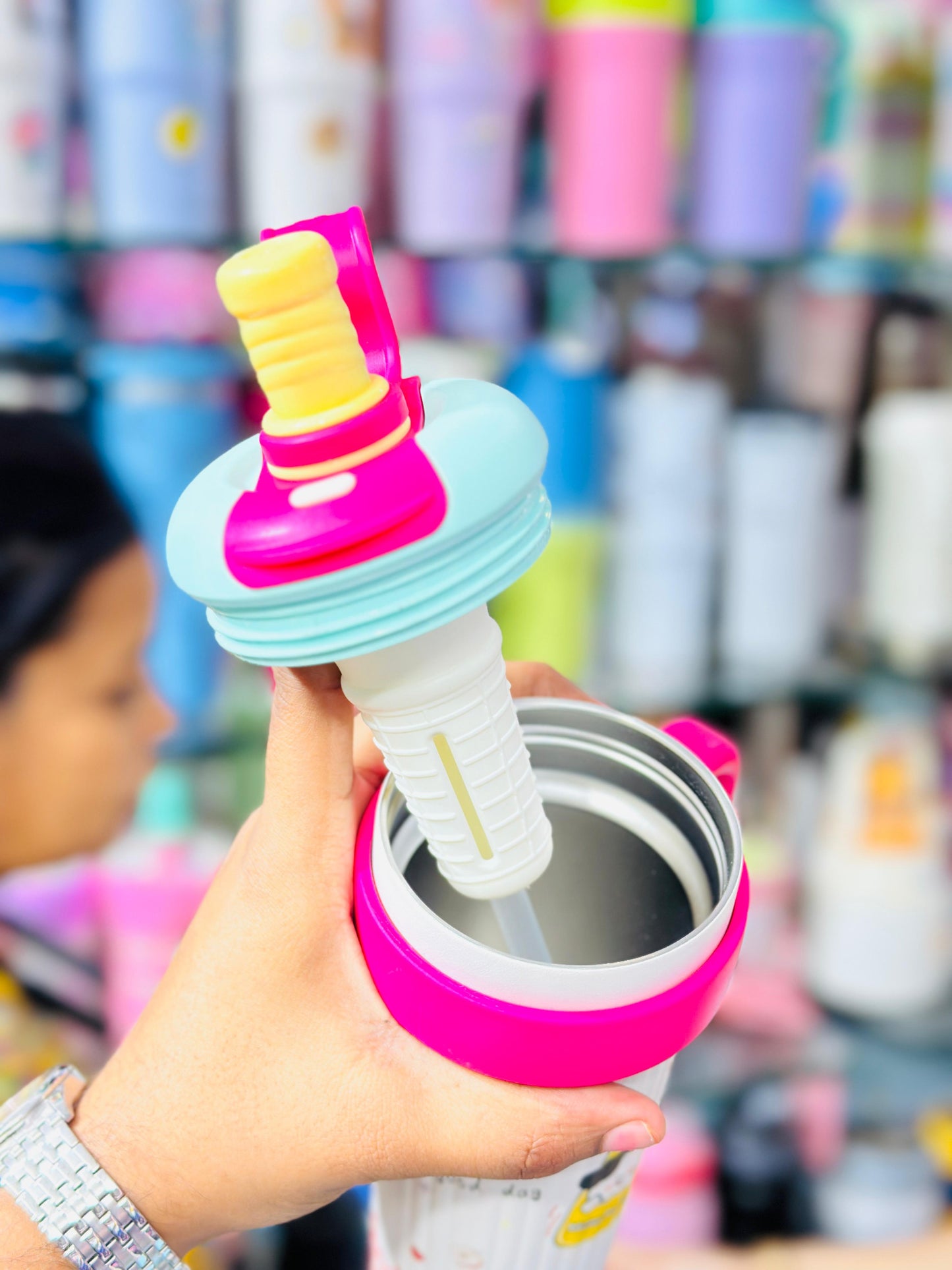 750ml Insulated Stainless Steel Tumbler with Grab Handle