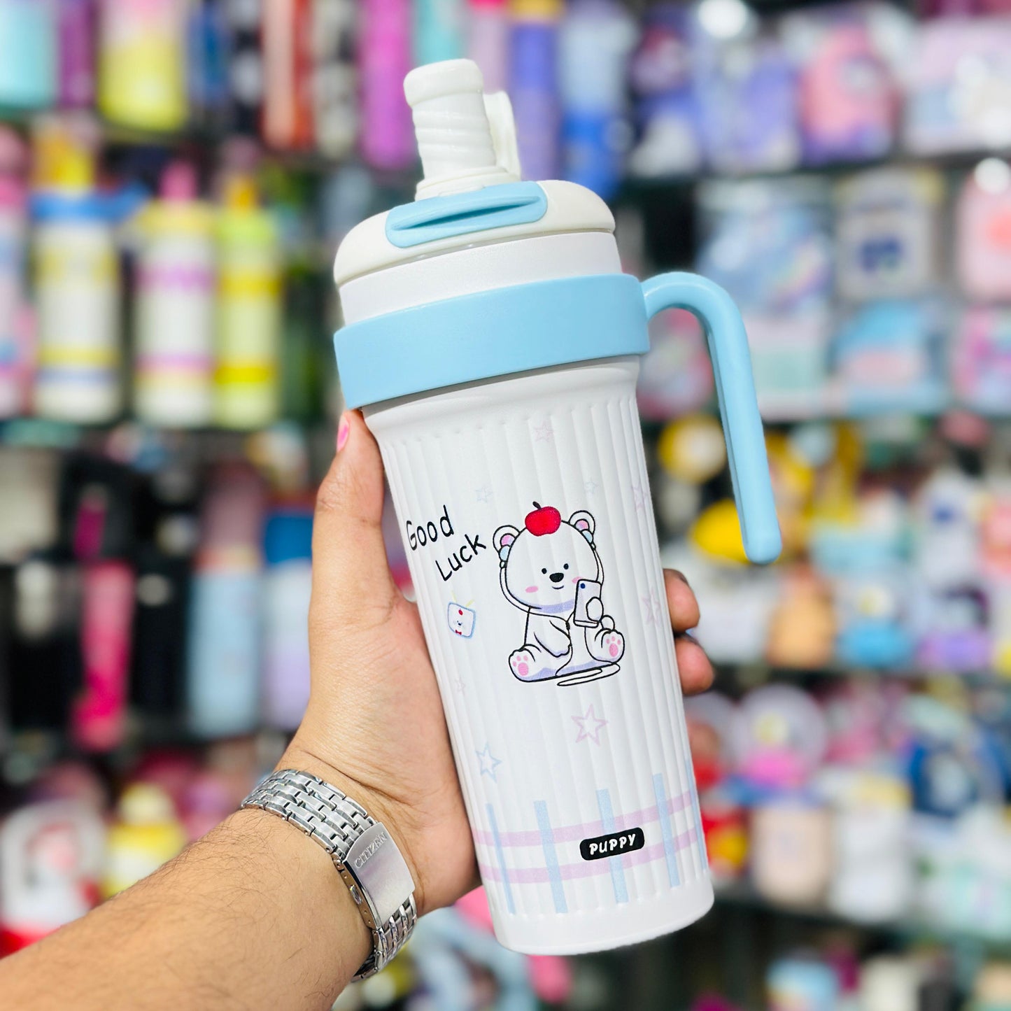 750ml Insulated Stainless Steel Tumbler with Grab Handle
