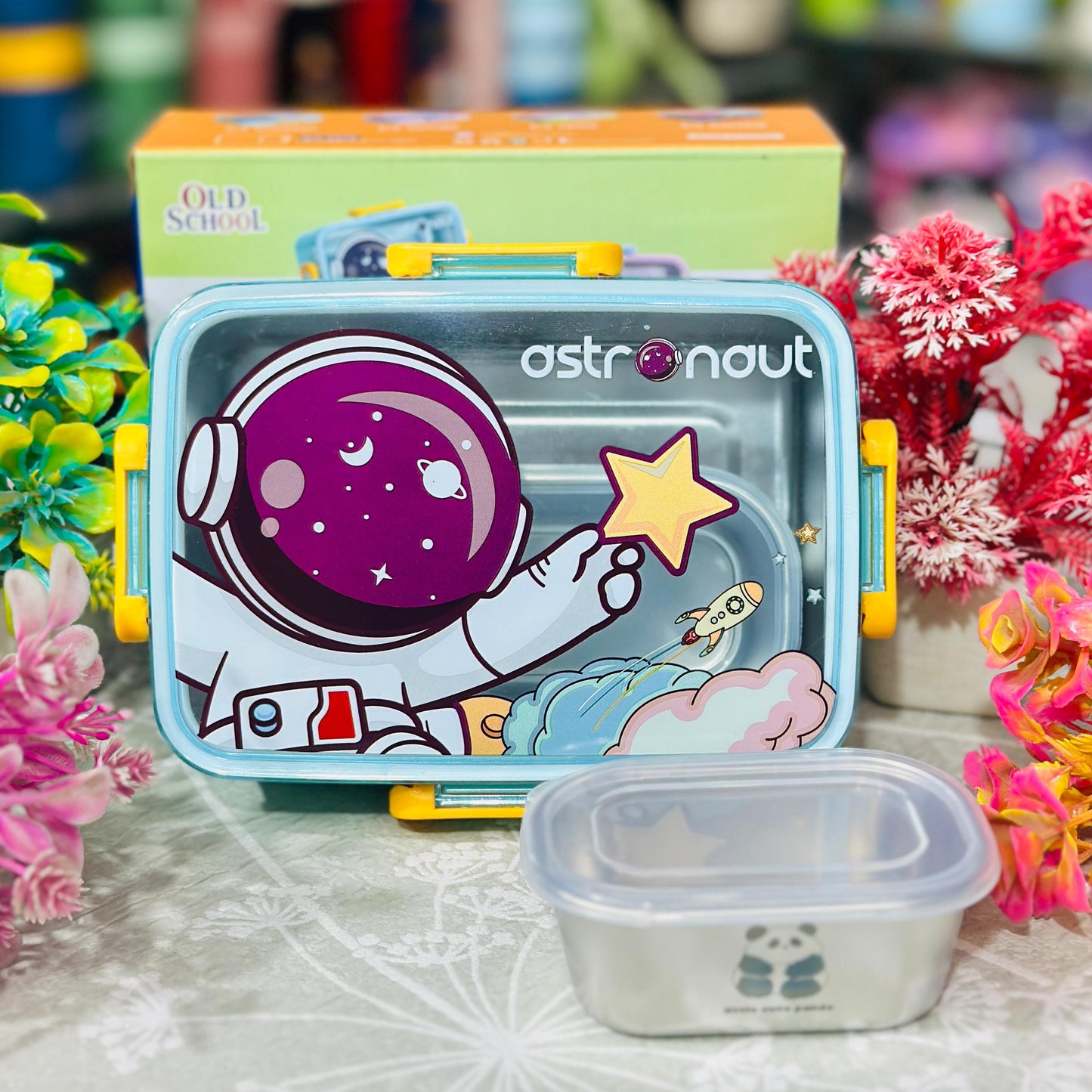 600ml Compact Stainless Steel Leak-Proof Lunch Box