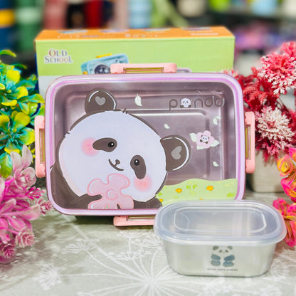 600ml Compact Stainless Steel Leak-Proof Lunch Box