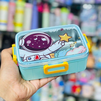 600ml Compact Stainless Steel Leak-Proof Lunch Box