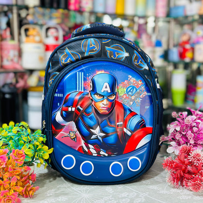 14 Inch Hardshell Backpack | Waterproof School Bag with 3 Zippers