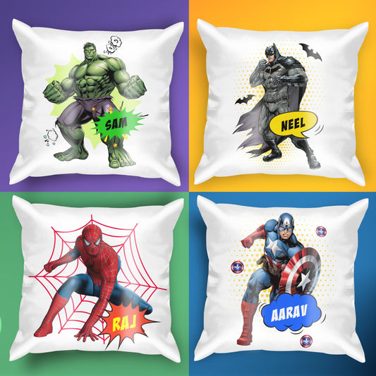 Personalized Kids Satin Photo Cushion with Filler