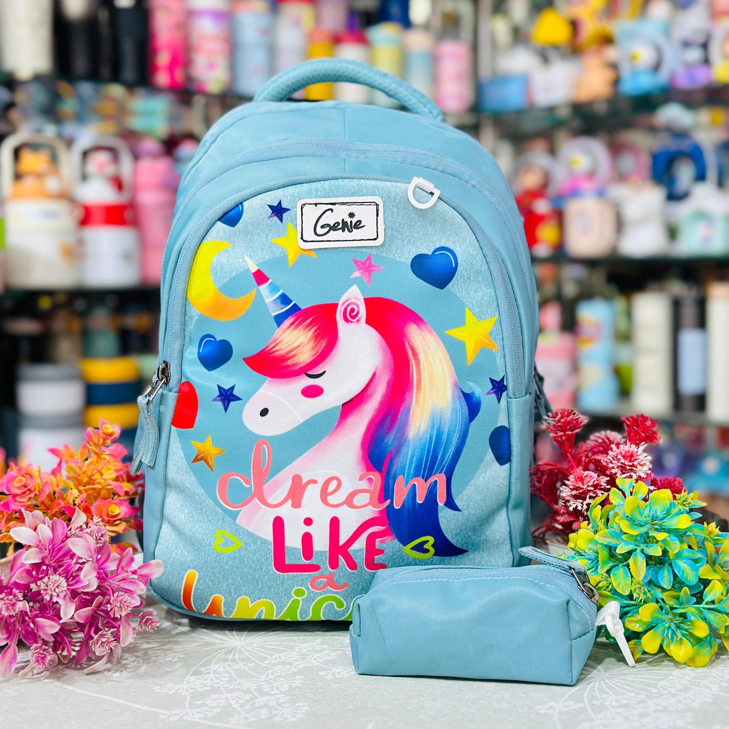 16 Inch Premium Backpack | 3 Zipper Waterproof School Bag with Coin Pouch