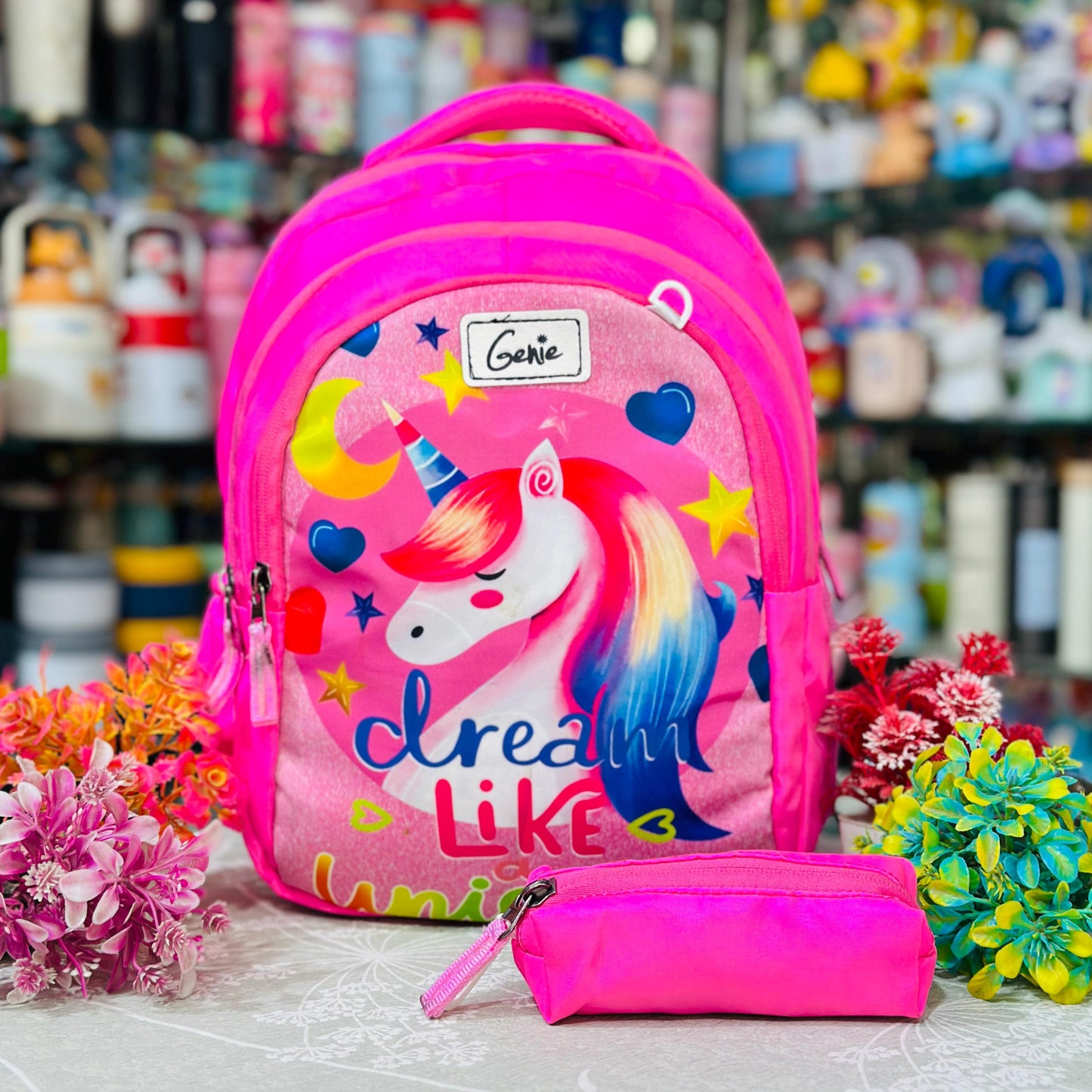 16 Inch Premium Backpack | 3 Zipper Waterproof School Bag with Coin Pouch