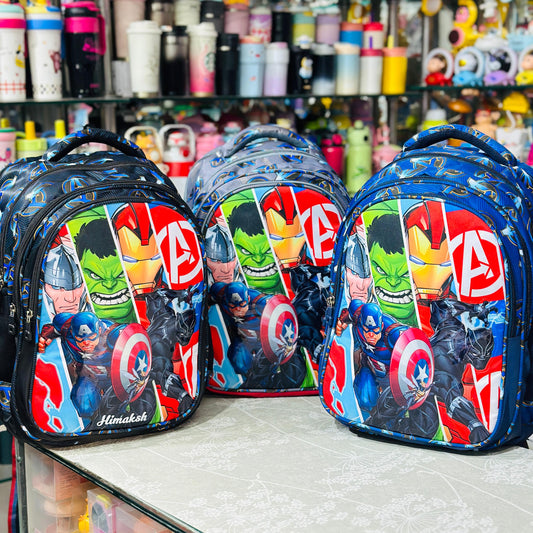 18 Inch Avengers Jumbo Backpack | 4 Zipper Waterproof School Bag