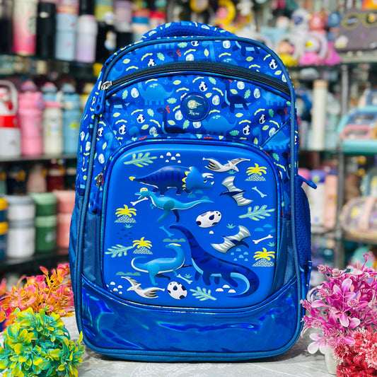 18 Inch Premium Backpack | 4 Zipper Waterproof School Bag with Hardshell Front