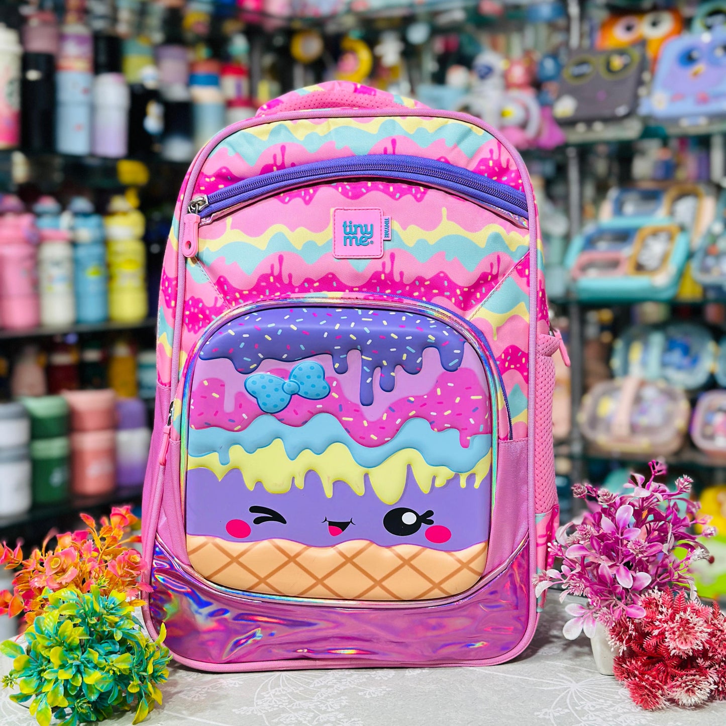 18 Inch Premium Backpack | 4 Zipper Waterproof School Bag with Hardshell Front