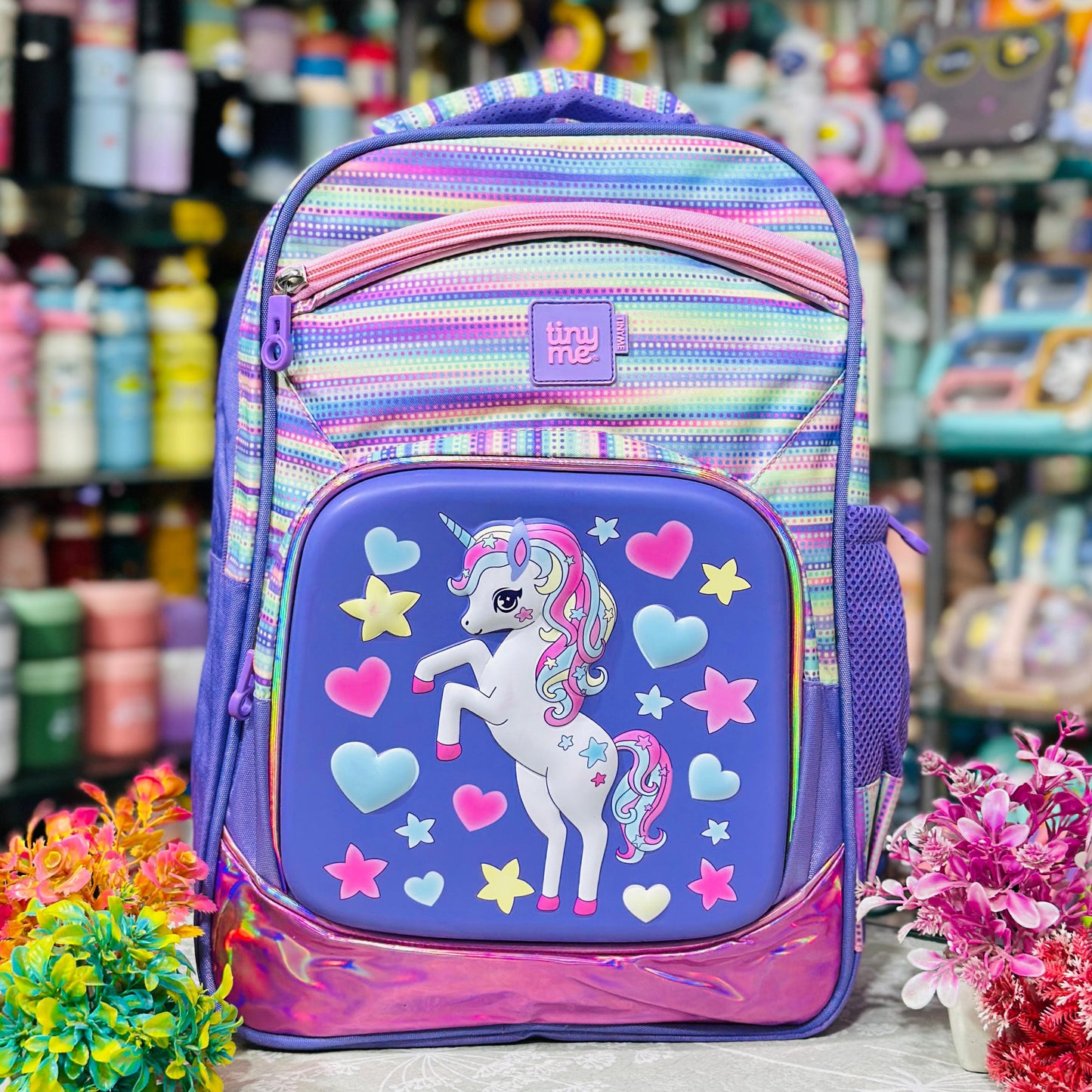 18 Inch Premium Backpack | 4 Zipper Waterproof School Bag with Hardshell Front
