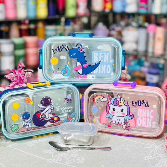 Premium 2-Grid 304 Stainless Steel Lunch Box