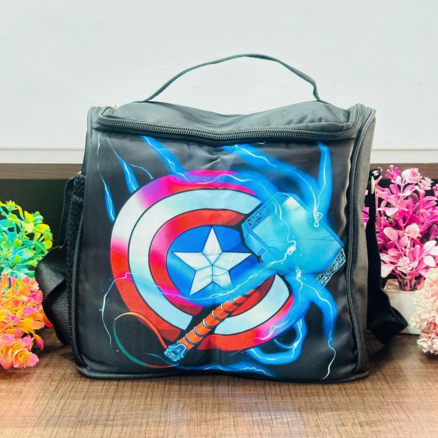 Insulated Lunch Bag | Spacious Washable Lunch Carrier with Sling Belt