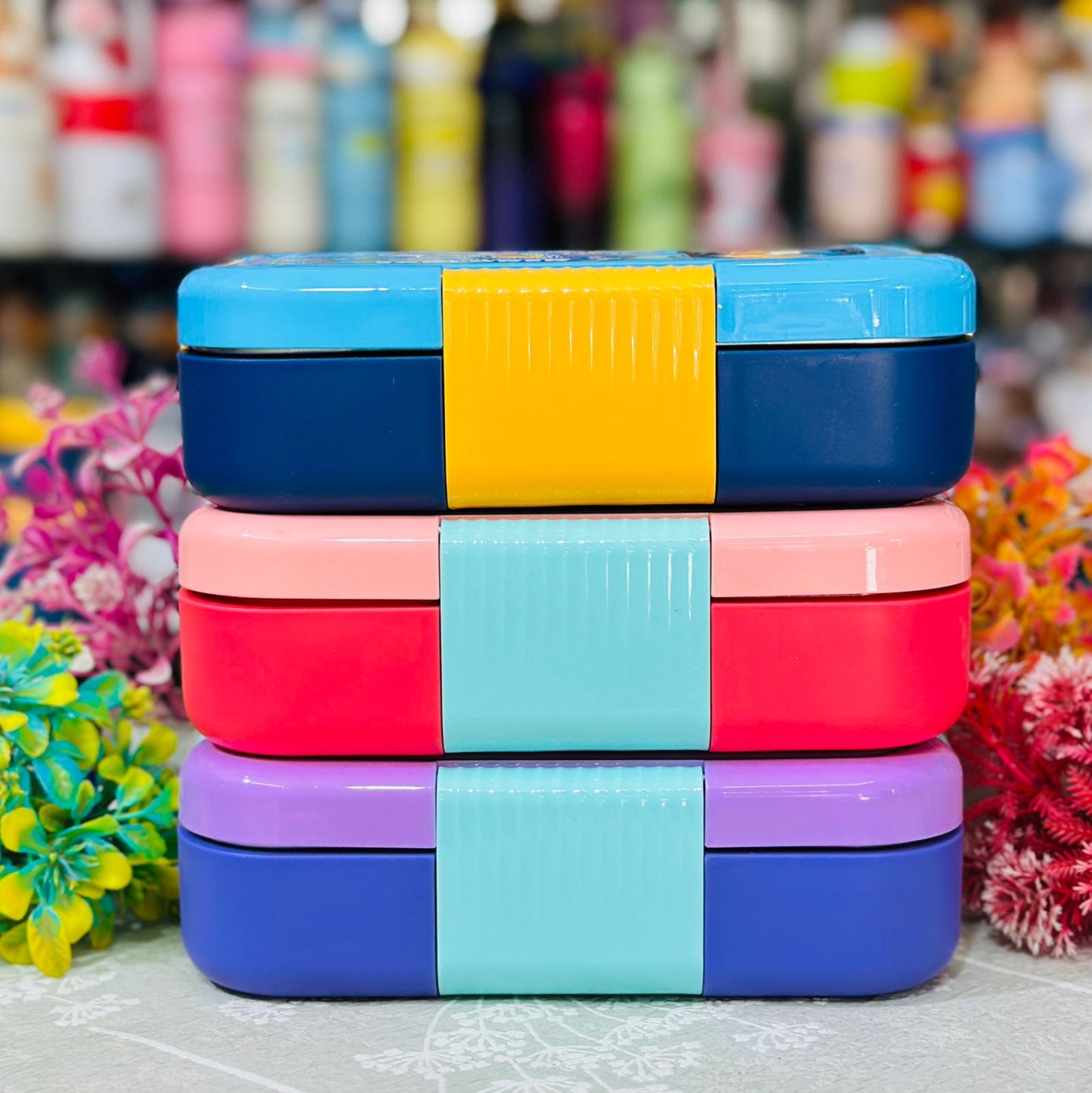 100% Leak-Proof 3-Grid Insulated Stainless Steel Lunch Box