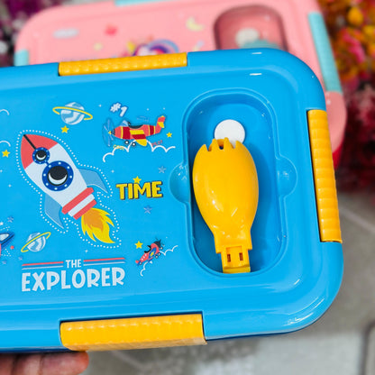 100% Leak-Proof 3-Grid Insulated Stainless Steel Lunch Box