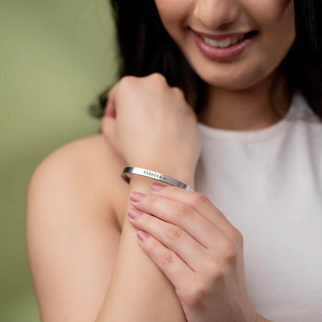 Personalized Stainless Steel Unisex Adjustable Kada
