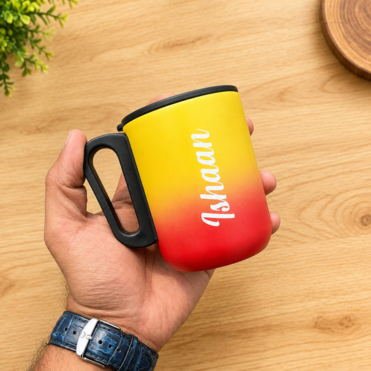 Dual Tone Cello Coffee Mug – Personalised Stainless Steel Coffee Cup