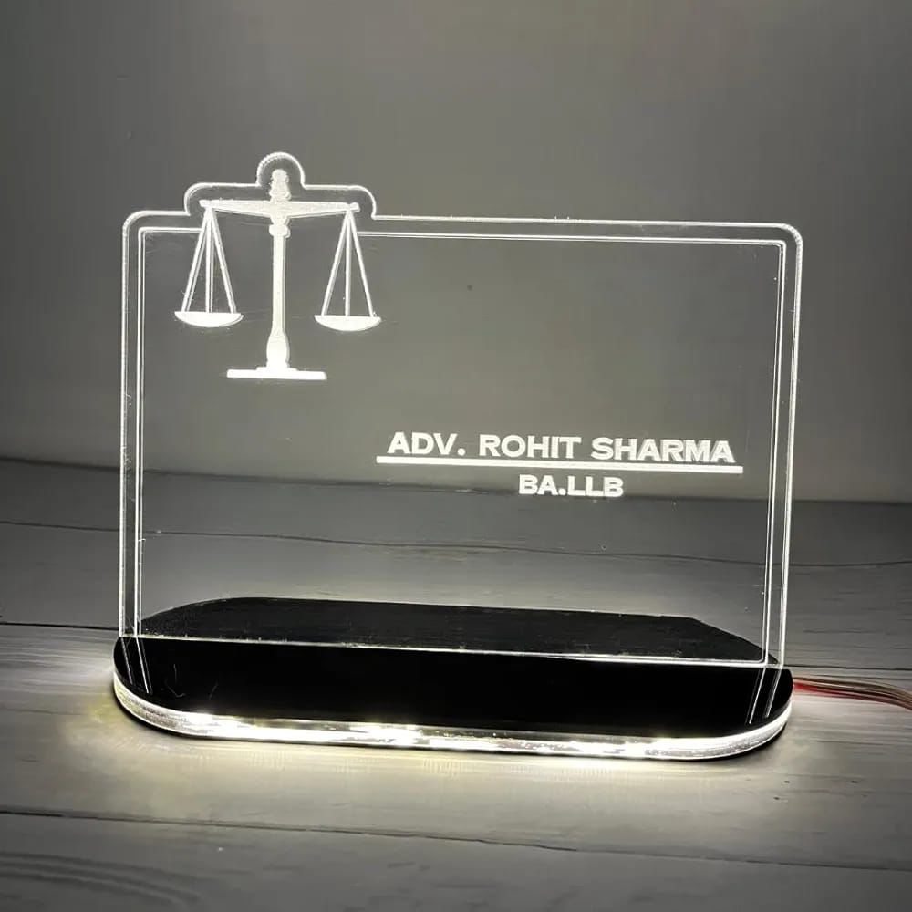 Profession Theme LED Acrylic Table Frames