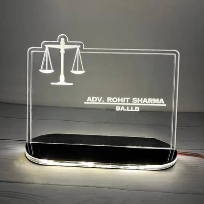 Profession Theme LED Acrylic Table Frames