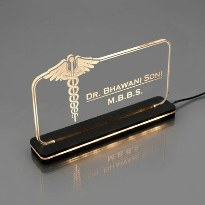 Profession Theme LED Acrylic Table Frames