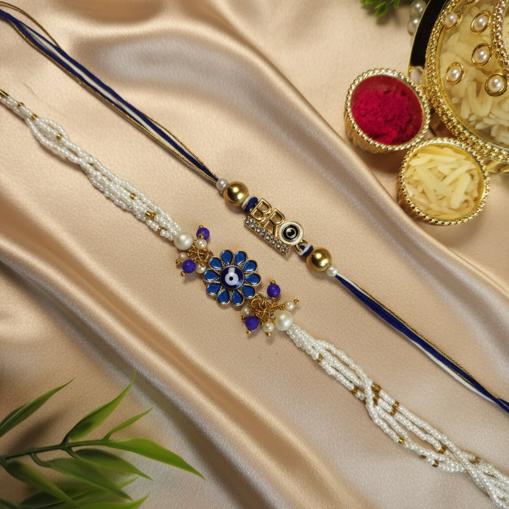 Modern Bhai Bhabhi Rakhi Pair