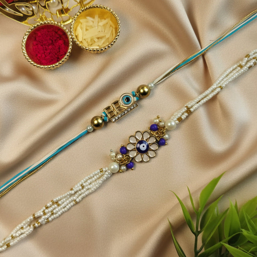 Modern Bhai Bhabhi Rakhi Pair