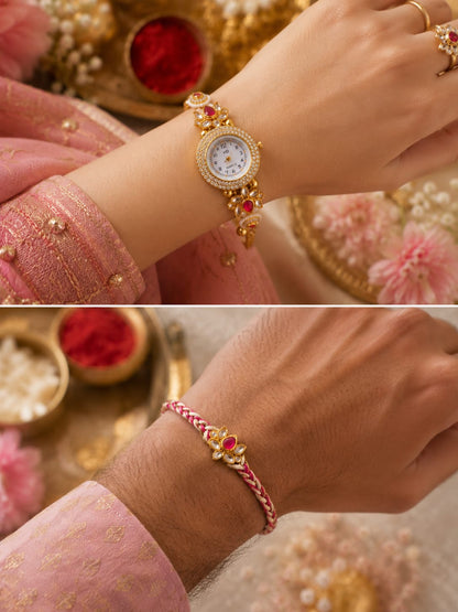 Ethnic Bhai Bhabhi Rakhi Pair