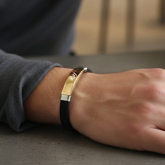 Personalised Unisex Wrist Band Bracelet