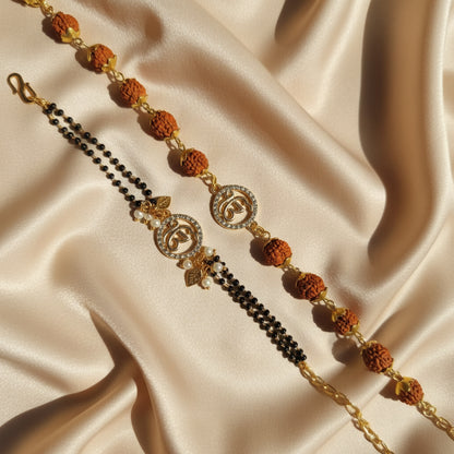 Traditional Bhai Bhabhi Rakhi Pair