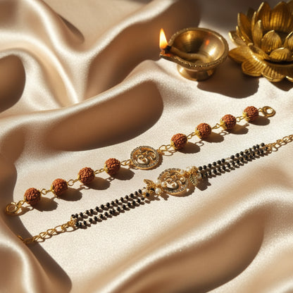 Traditional Bhai Bhabhi Rakhi Pair