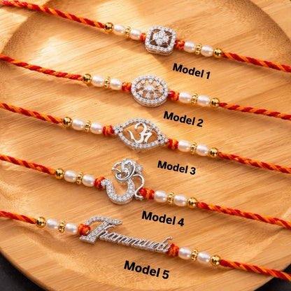 Unisex Pure 925 Silver Rakhi
